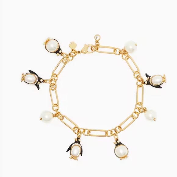 Lovely penguins pearl bracelet - Picture 1 of 2